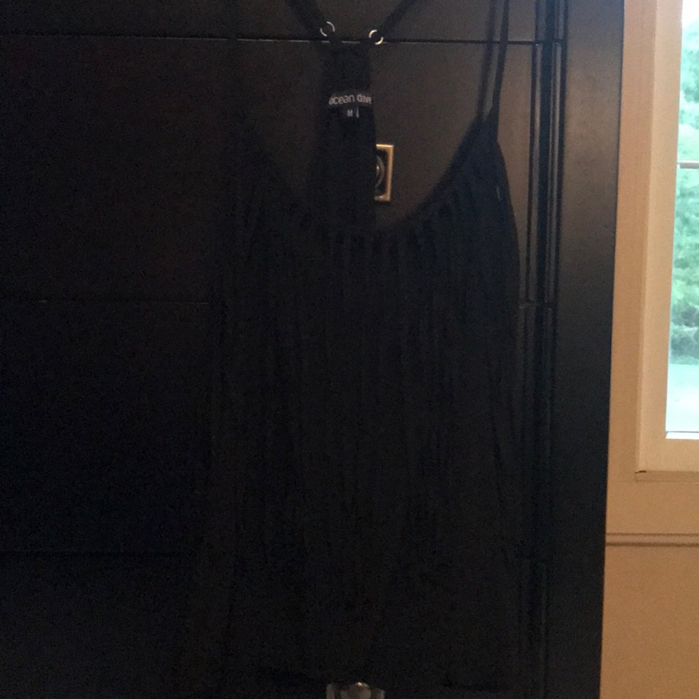 Black flowy tank top